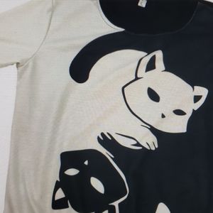 Amy Fashion Yin Yang Cat Sweater
